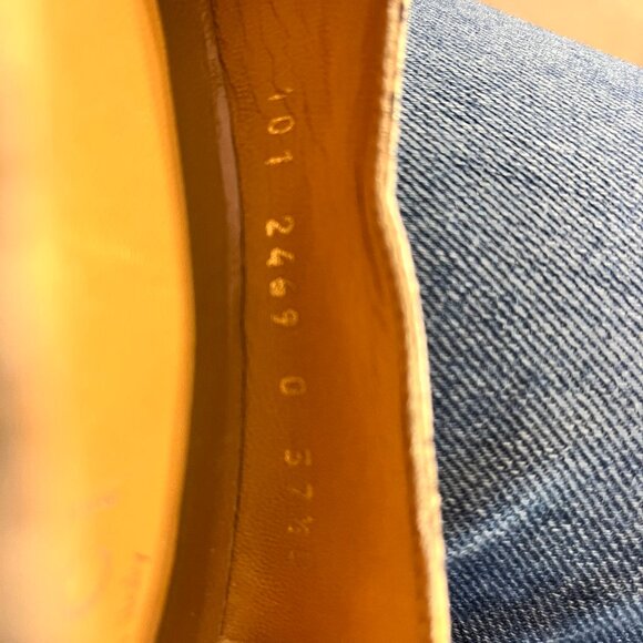 Vintage Gucci Snakeskin Heels Size 37 1/2 C - Picture 13 of 14